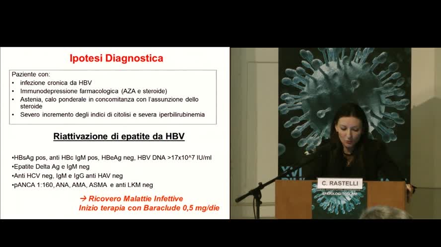 Riattivazione di HBV in paziente con RCU in terapia immunosoppressiva