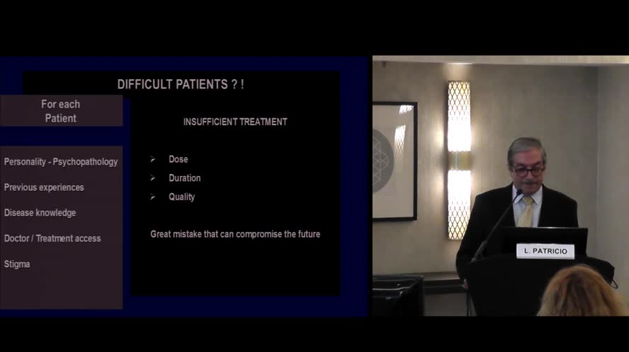 Difficult Patients, Insufficient Treatment and When Stigma Cleaves Treatment