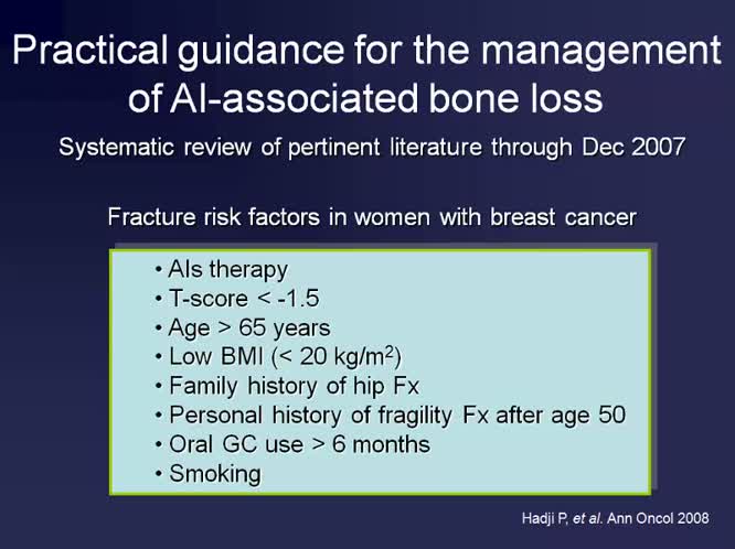 Effetti scheletrici della terapia ormonale adiuvante
