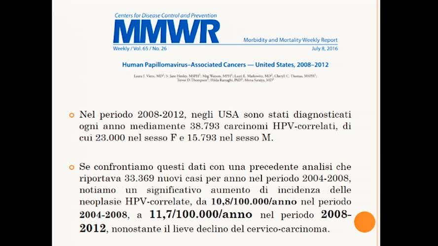 Inquadramento delle manifestazioni cliniche dell'HPV nell'uomo
