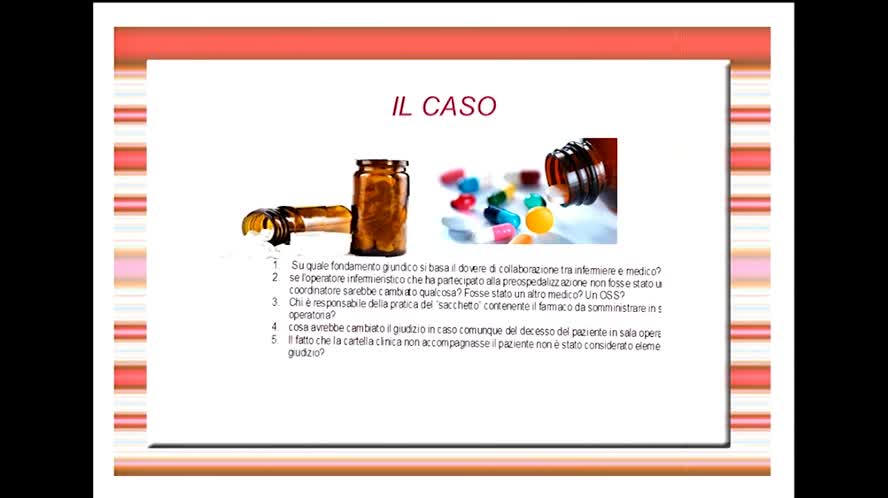 Illustrazione di un caso di errore di somministrazione terapia, prescrizione medica errata e morte del paziente