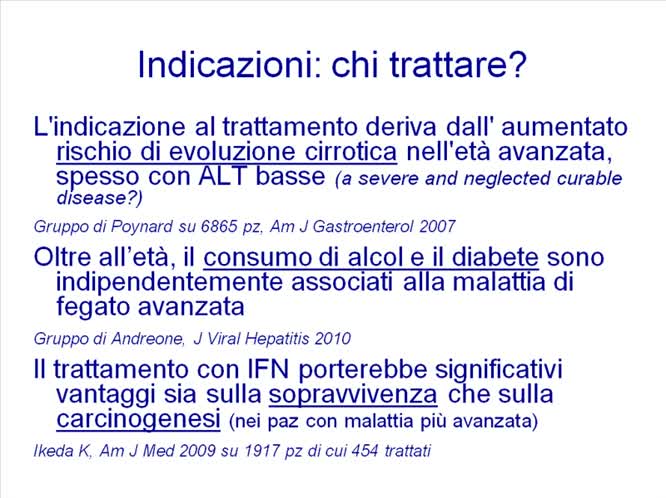 Indicazioni al Trattamento