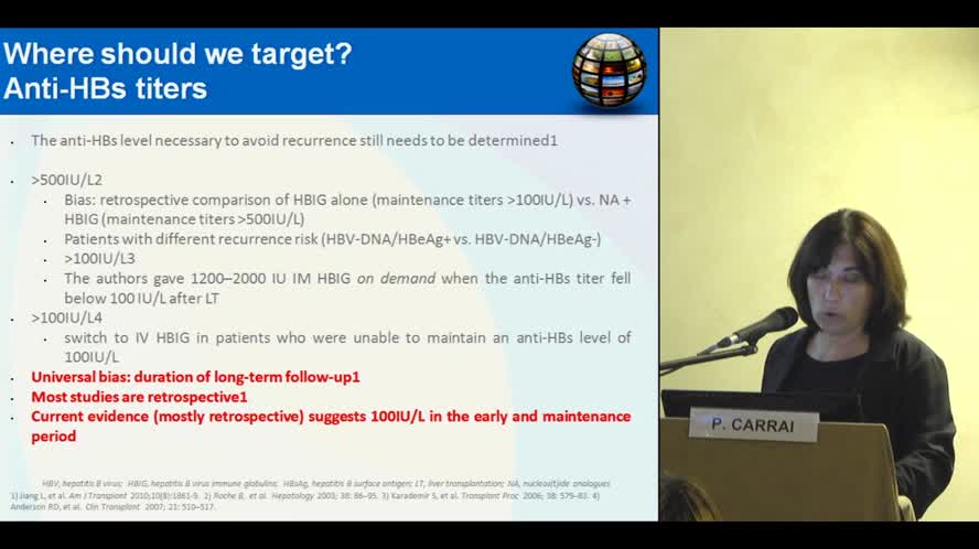 La profilassi della recidiva HBV dopo trapianto di fegato