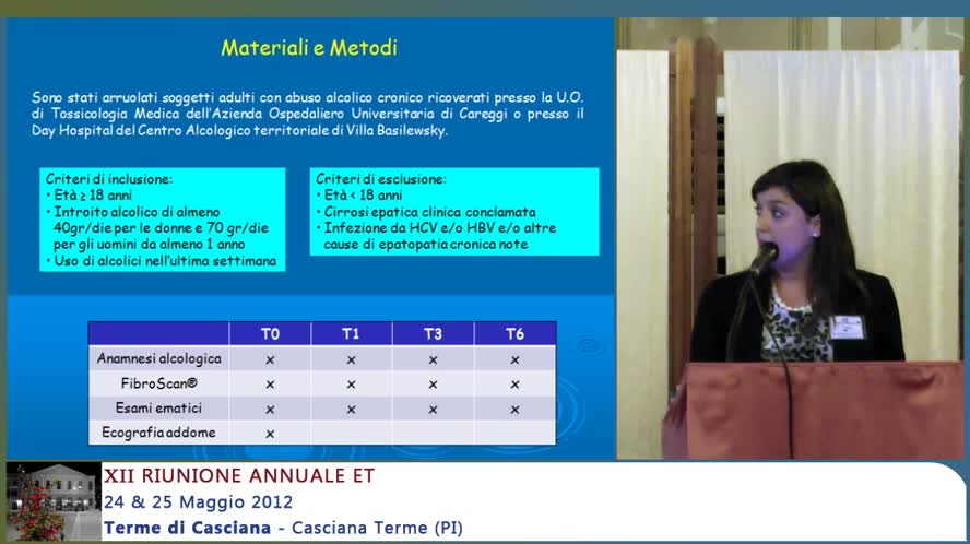 Variazioni della stiffness epatica valutata mediante elastografia transiente in soggetti con abuso alcolico cronico