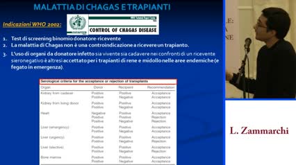 Malattia di chagas rischi di riattivazione nel paziente immunocompromesso e HIV positivo