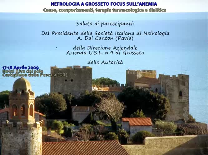 Saluti ai partecipanti del presidente della societa italiana di nefrologia