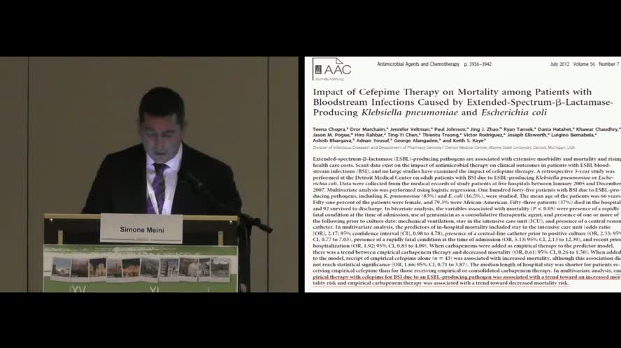 Infezioni da Enterobacteriaceae ESBL+: strategie di trattamento