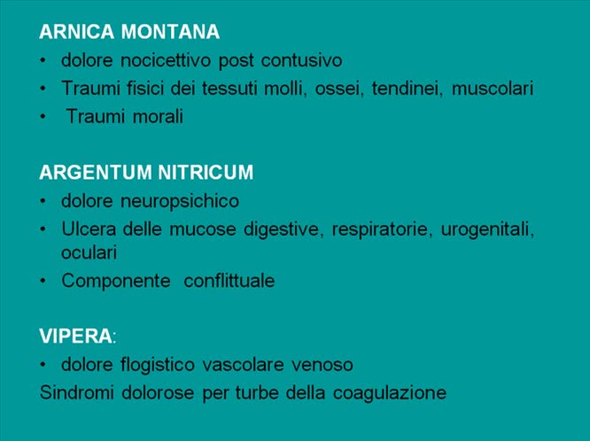 Il dolore in Omeopatia