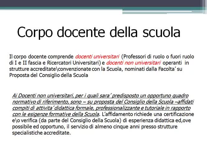 La Scuola di Specializzazione in Medicina di emergenza e urgenza organizzazione contenuti e rapporti con l area vasta