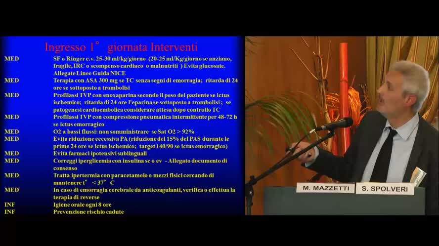 Caso clinico Clinical patway in area stroke