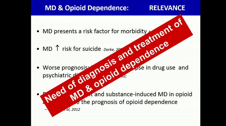 Depression and Opioid Dependence: State of the Art