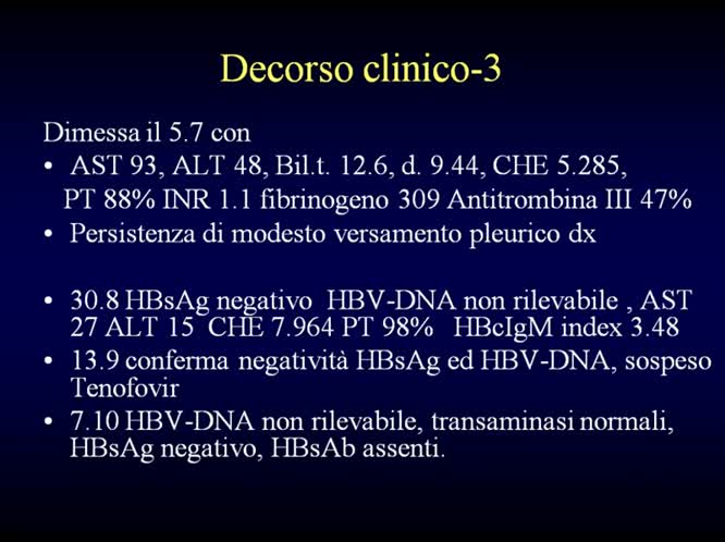 Epatite B acuta vi sono indicazioni alla terapia antivirale