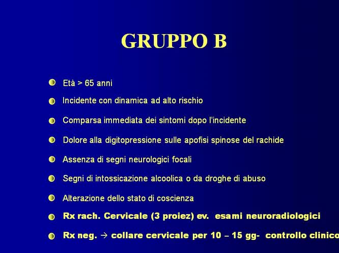 Trauma amielico del rachide