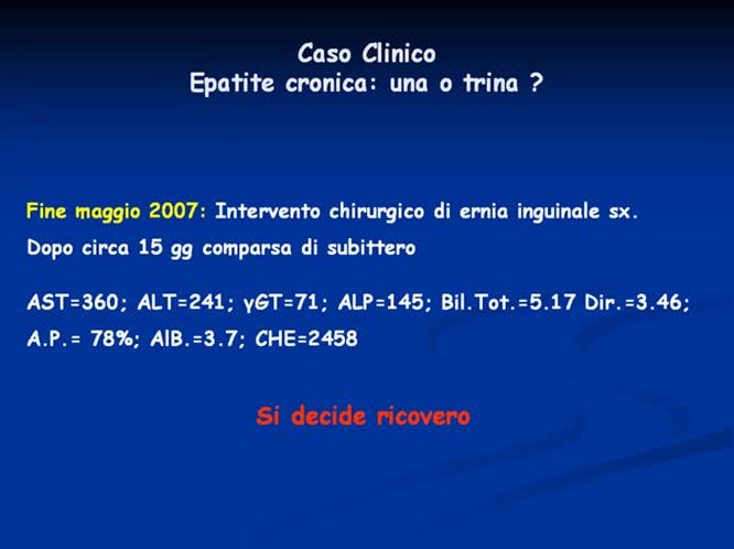 Casi Clinici epatite cronica una o trina
