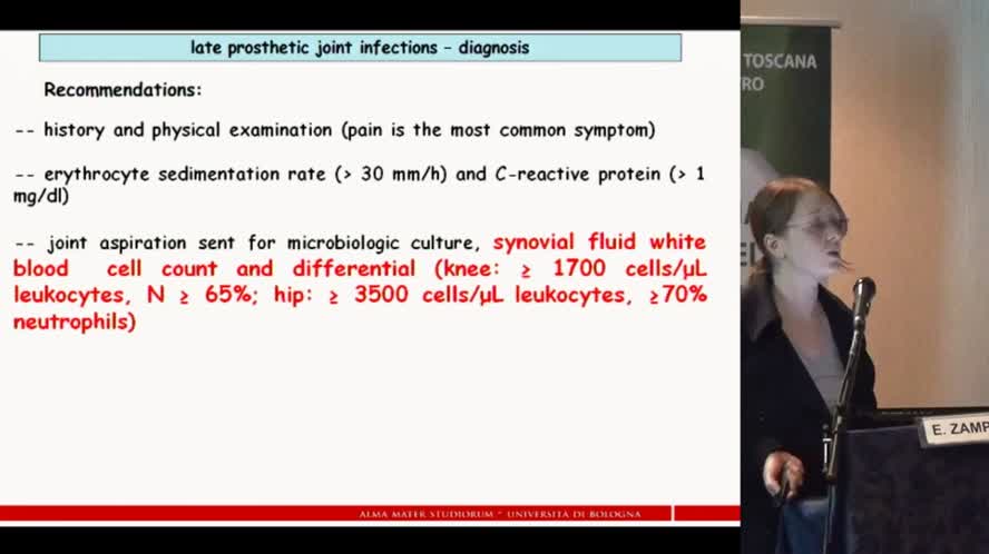 Gestione clinica e terapia delle infezioni protesiche