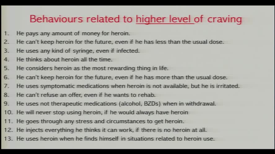 Addictive behaviours of heroin addicts and specific psychopathology