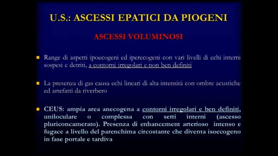 Gli ascessi epatici