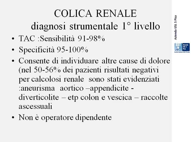 Colica renale in DEU