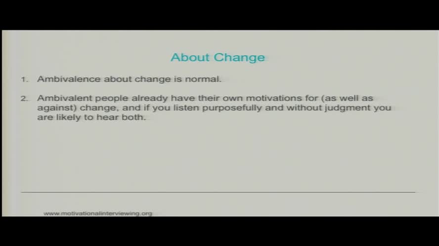 The spirit of motivational interviewing and its implications for an effective treatment relationship