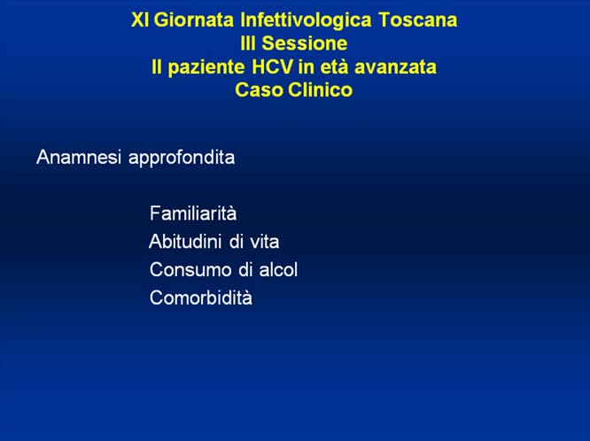 Inquadramento Diagnostico più Approfondito?