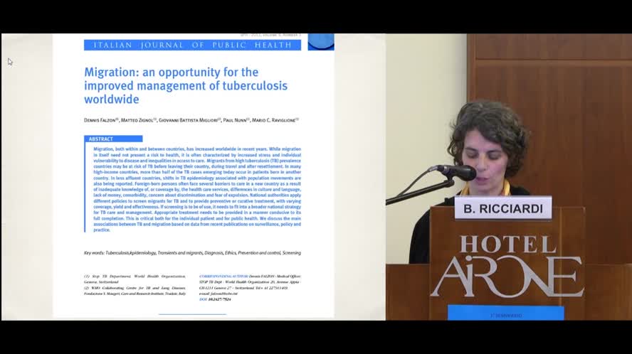 Tubercolosi: epidemiologia