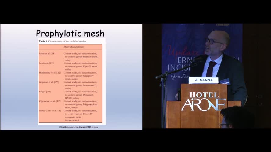 Profilassi e riparazione ernie parastomali open/VLS