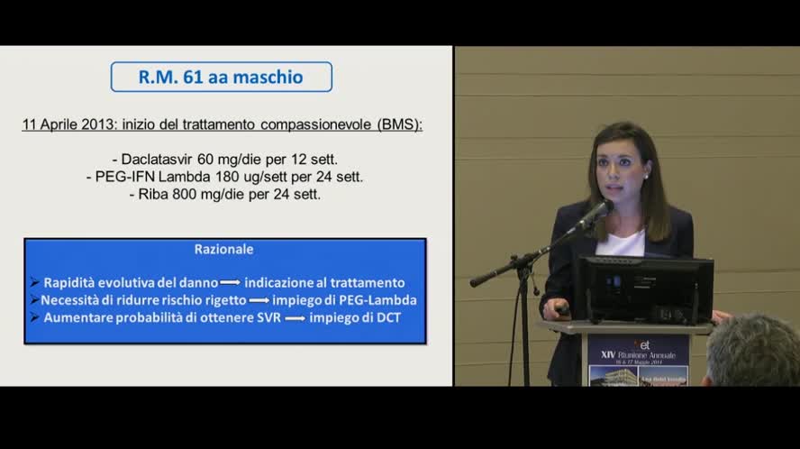 Terapia antivirale con PegIFN-Lambda, Daclatasvir e Ribavirina per riacutizzazione di epatite cronica da HCV di genotipo 2a/c a rapida tendenza evolutiva in paziente con trapianto di rene