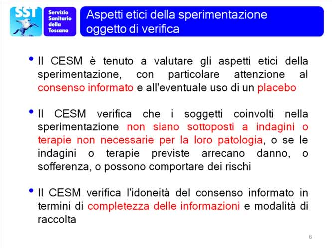 La valutazione della sperimentazione clinica problemi aperti per comitati etici