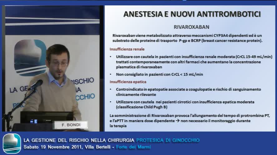 Anestesia e nuovi antitrombotici