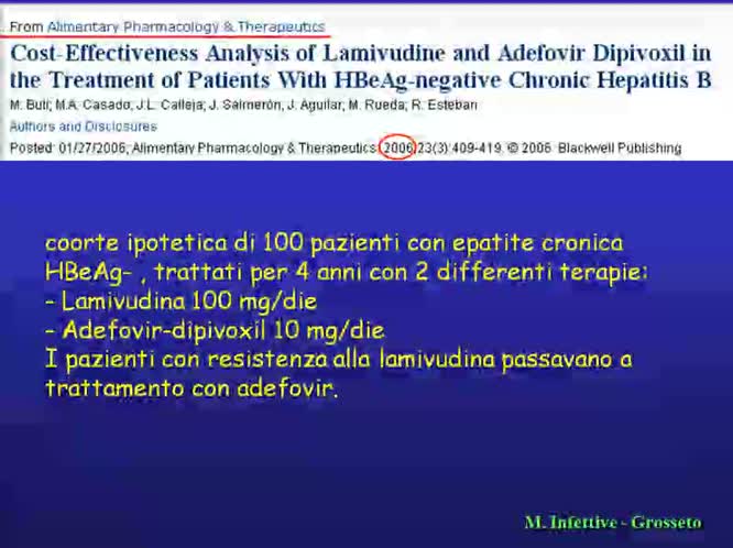 Farmaco-economia del trattamento dell'epatite HBV