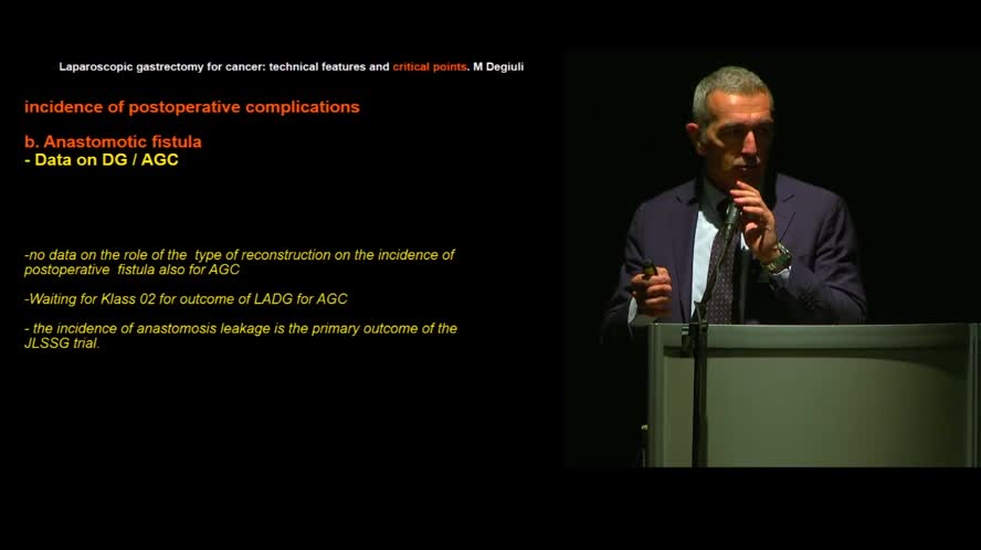 Laparoscopic gastrectomy for cancer: technical features and critical points