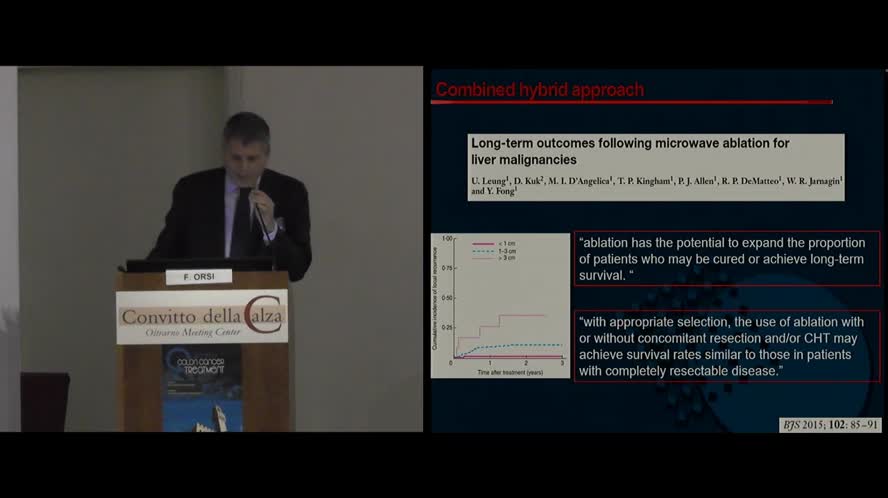 Hybrid approach of liver mets combining surgery and ablative treatment