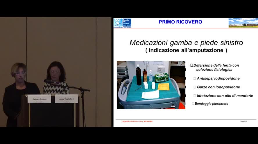 Presentazione di un caso clinico di ulcera vascolare in piede diabetico