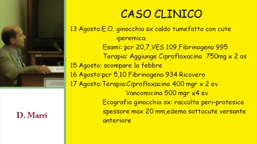 Caso clinico artrite acuta su protesi di ginocchio da veillonella SP