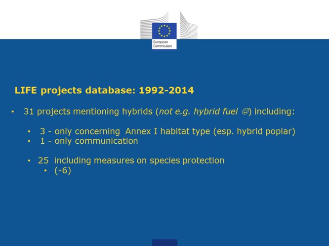 The conservation units of the nature directives of the European Union