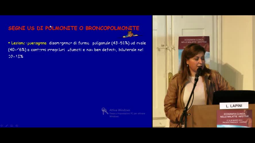 Ecografia nelle polmoniti e nelle pneumopatie infettive