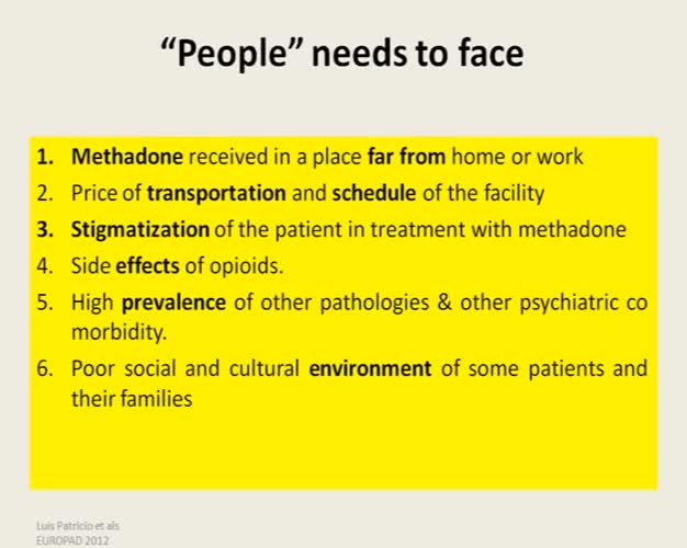 Opiate maintenance treatment. Understanding and Promoting the best treatments. Buprenorphine+Naloxone, 5 years of clinical practice