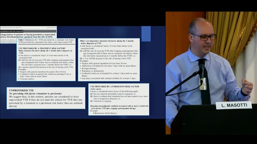 Percorsi appropriati nel paziente con trombosi venosa profonda ed embolia polmonare.