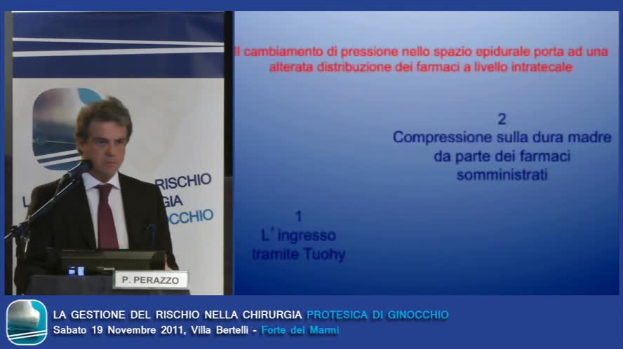 Anestesia spino-peridurale rischio utilizzo complicanze