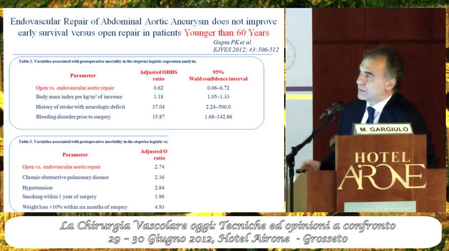 L'EVAR è la prima scelta nei pazienti giovani a basso rischio con adeguata anatomia