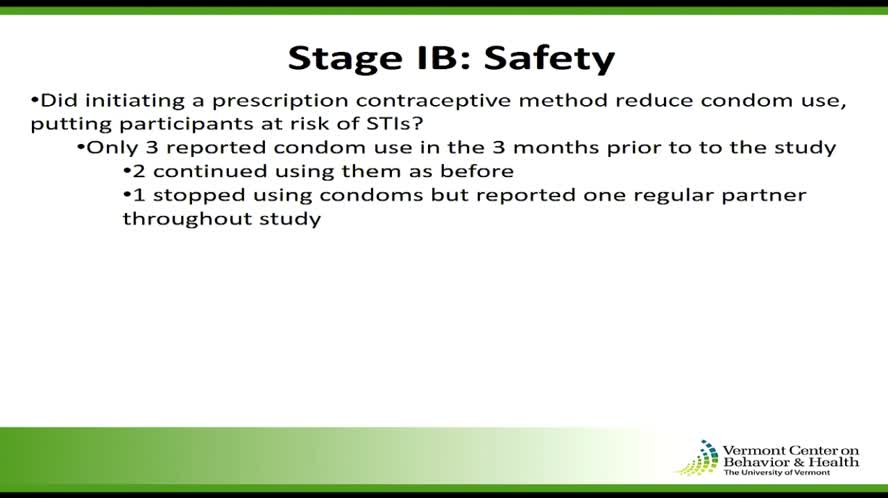 Improving Prescription contraceptive use among opioid- Maintained Women stages 1 II