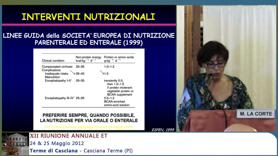 Aspetti dietetici nelle complicanze della cirrosi epatica