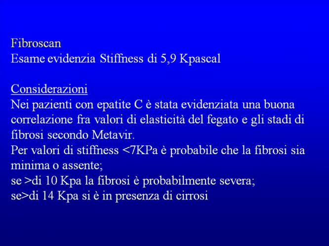 Misurazione non invasiva della fibrosi
