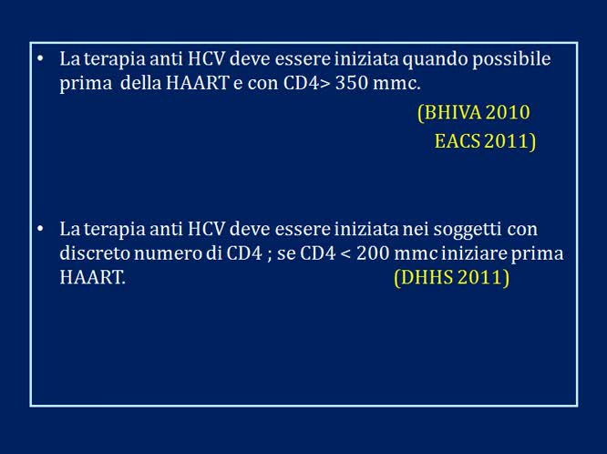 Co-infezioni interazioni tra virus quando iniziare la cART