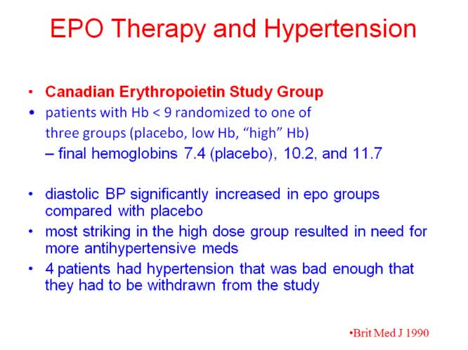 Anemia ed ipertensione arteriosa