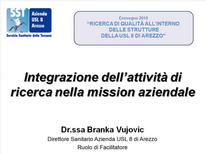 Integrazione dell attivita di ricerca nella mission aziendale