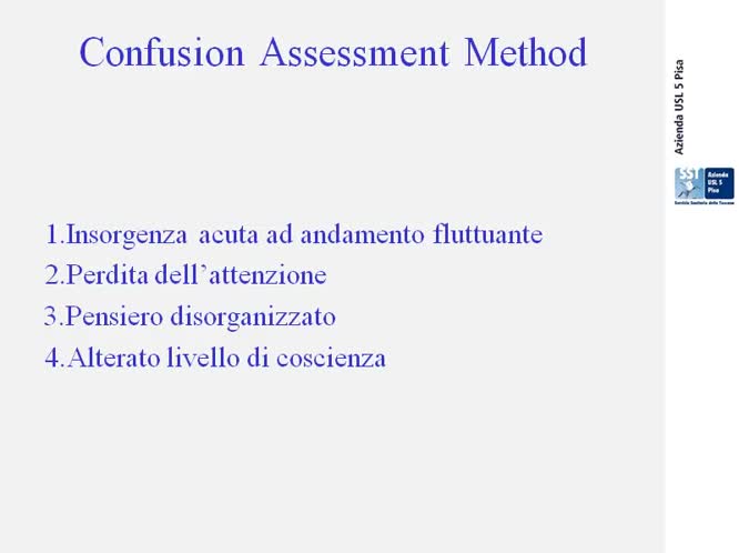 L'anziano agitato in DEU