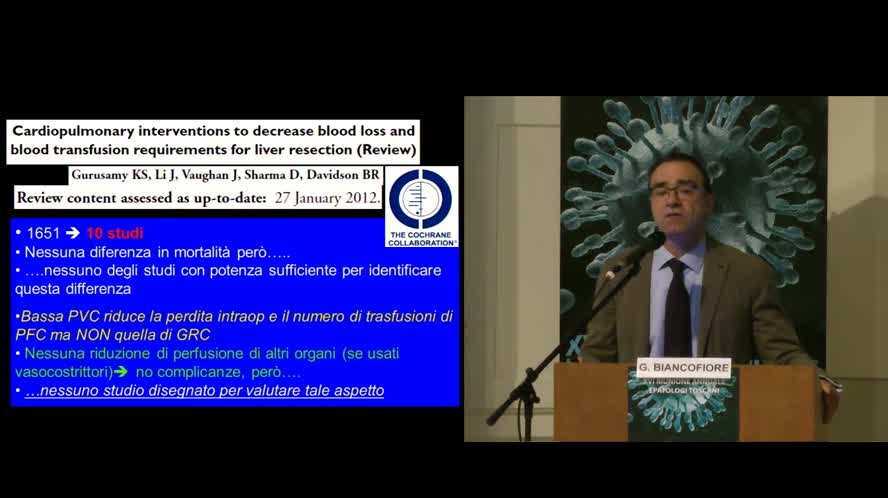 Problematiche post-operatorie nel paziente cirrotico: la gestione dell'anestesista