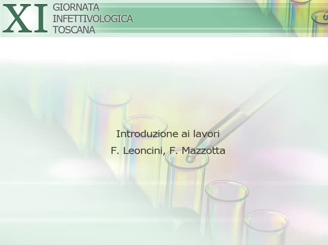 Introduzione ai lavori