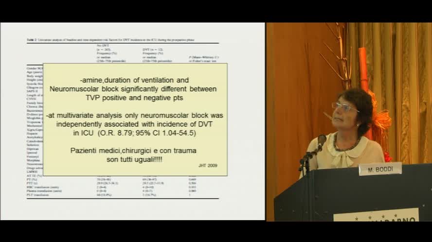 Prevenzione e trattametno del TEV nel apziente politraumatizzato